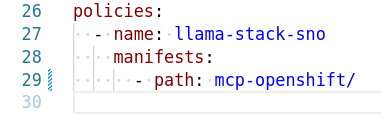 LlamaStack MCP OpenShift
