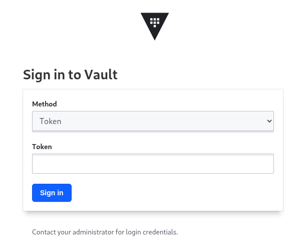 Login to Vault