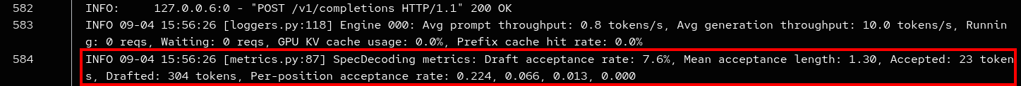 spec decode log