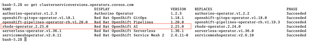 agentic ai clusterserviceversions