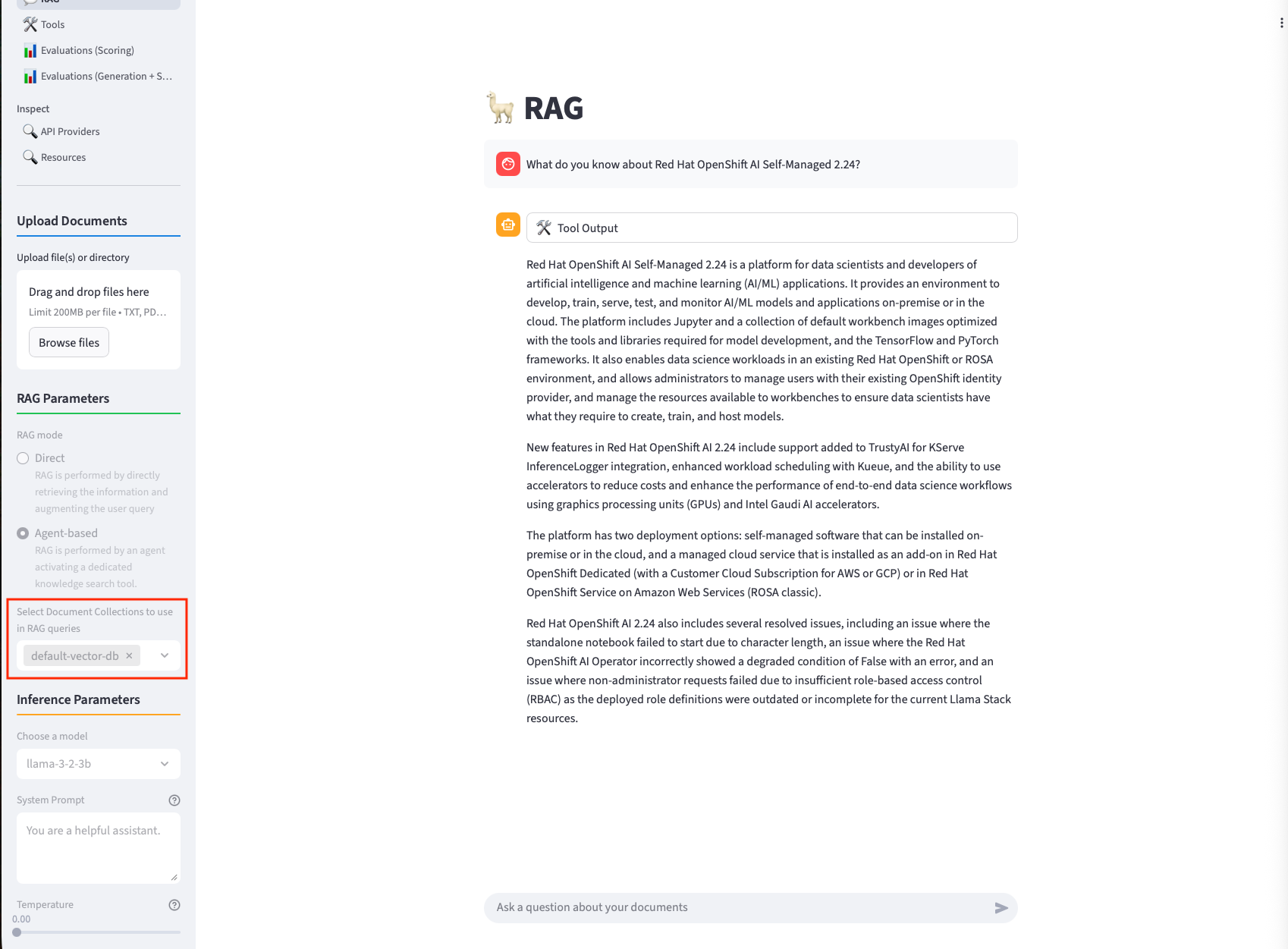 agentic ai playground rag agent