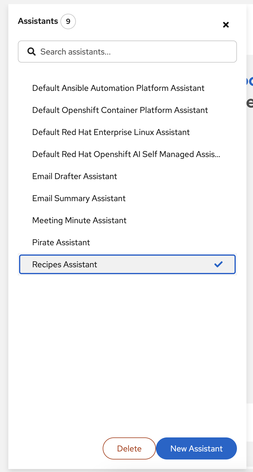 composer select assistant