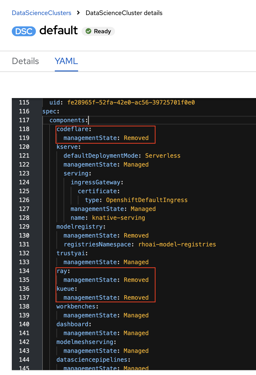 dsc codeflare