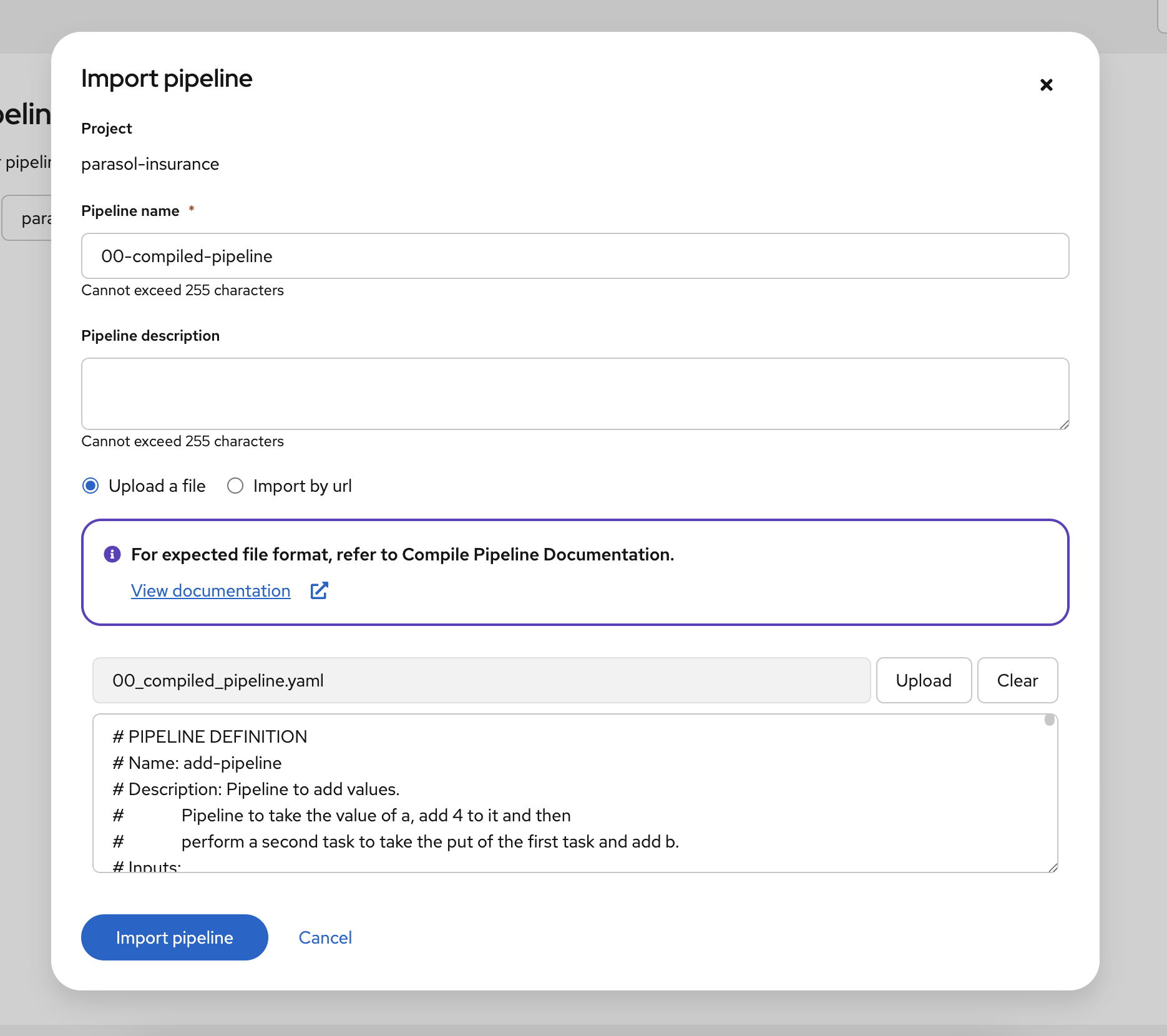 import pipeline 1
